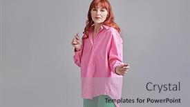  Presentation with trousers - PPT layouts having summer-casual-fashion background and a light gray colored foreground