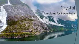  Presentation with rainy day - Slide deck consisting of summer-cold-and-rainy-day background and a light blue colored foreground