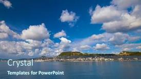  Presentation with zakynthos - Beautiful slides featuring summer-day-greece-zakynthos-island backdrop and a ocean colored foreground