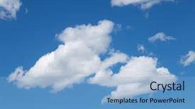  Presentation with plain clear navy blue blue and white cloudy - Slide deck having summer day in new zealand background and a  colored foreground