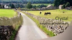  Presentation with beatles starrs penny lane - Presentation design with summer england - country lane grassington yorkshire uk background and a  colored foreground