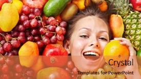  Presentation with healthcare - Colorful PPT theme enhanced with close up of pregnant woman sitting on couch touching her belly in the living room backdrop and a lemonade colored foreground