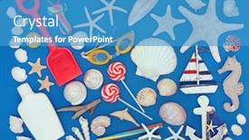  Presentation with summer holiday - Audience pleasing PPT layouts consisting of summer-holiday-beach-collection backdrop and a teal colored foreground