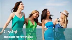  Presentation with shells beach summer holiday - Amazing theme having summer holidays and vacation - girls backdrop and a teal colored foreground