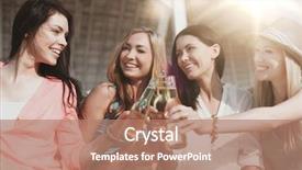  Presentation with vacation - Cool new theme with summer holidays and vacation - girls backdrop and a coral colored foreground