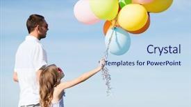  Presentation with summer celebration - PPT theme consisting of pancakes with berries and yoghurt background and a tawny brown colored foreground