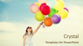  Presentation with summer celebration - Theme consisting of summer holidays celebration family children background and a cream colored foreground
