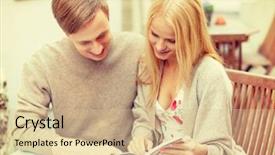  Presentation with dating - PPT layouts featuring summer holidays dating city break and tourism concept - happy couple with map camera and travellers guide in cafe background and a lemonade colored foreground