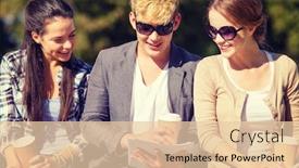  Presentation with files - PPT theme consisting of summer holidays education campus and teenage concept - group of students or teenagers with books notebooks files and folders background and a lemonade colored foreground