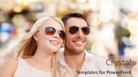  Presentation with dating - Colorful PPT theme enhanced with summer-holidays-people-and-dating backdrop and a coral colored foreground