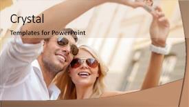  Presentation with travel and tourism - PPT theme enhanced with seedbed - top view of head of background and a gray colored foreground.