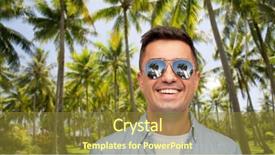  Presentation with polynesia - Presentation design having summer holidays vacation and emotions background and a tawny brown colored foreground