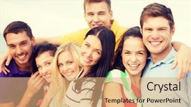  Presentation with happiness - Amazing theme having summer holidays vacation and happiness backdrop and a coral colored foreground