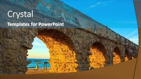  Presentation with ancient israel - Amazing slide deck having summer-in-israel-magical-sunset backdrop and a teal colored foreground