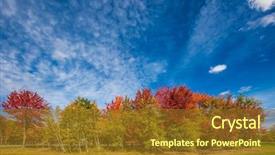  Presentation with automobile - Cool new PPT theme with summer in the french canada backdrop and a tawny brown colored foreground