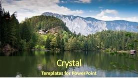  Presentation with forrest - Beautiful presentation featuring summer landscape forrest and meadow backdrop and a tawny brown colored foreground