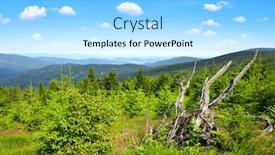  Presentation with mountain view - Slide deck enhanced with summer-landscape-in-national-park background and a arctic colored foreground