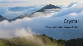  Presentation with ukraine - Presentation design having summer landscape mountains in the clouds beauty in nature carpathians ukraine europe background and a teal colored foreground