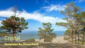  Presentation with russian - Beautiful PPT layouts featuring summer-landscape-of-lake-baikal backdrop and a violet colored foreground