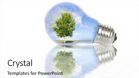  Presentation with green technology - Cool new PPT theme with summer landscape with tree backdrop and a  colored foreground