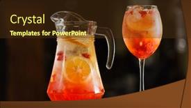  Presentation with lemonade - PPT layouts enhanced with summer-lemonade background and a tawny brown colored foreground