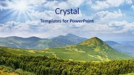  Presentation with coral reefs blue water beautiful sky - Audience pleasing PPT layouts consisting of summer meadow - beautiful mountains landscape and blue backdrop and a  colored foreground