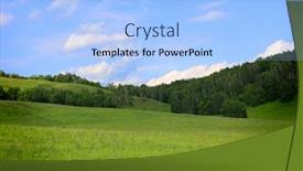  Presentation with summer trees - Slide deck featuring summer mountains landscape with trees and green grass mountain forest and blue sky background background and a light blue colored foreground