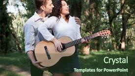  Presentation with walking young wild jaguar - Presentation theme having summer nature bright sunlight shadow background and a  colored foreground