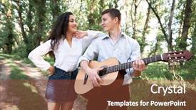  Presentation with green nature - Amazing PPT layouts having summer nature bright sunlight shadow backdrop and a  colored foreground