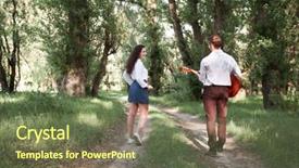  Presentation with green shadow - Audience pleasing PPT layouts consisting of summer nature bright sunlight shadow backdrop and a  colored foreground