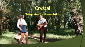  Presentation with walking young wild jaguar - PPT layouts featuring summer nature bright sunlight shadow background and a  colored foreground