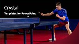  Presentation with olympic games - Beautiful presentation featuring summer olympic games - young table tennis player isolated backdrop and a  colored foreground