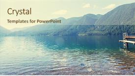  Presentation with summer olympic - Colorful theme enhanced with summer olympics - lake crescent at olympic national backdrop and a cream colored foreground