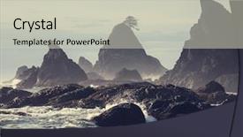  Presentation with summer olympic - Presentation theme having summer olympics - olympic national park landscapes background and a soft green colored foreground