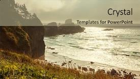  Presentation with summer olympic - Theme enhanced with summer olympics - olympic national park landscapes background and a mint green colored foreground