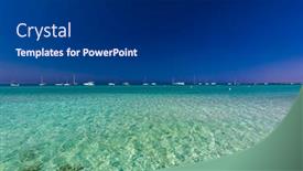  Presentation with 2020 - Amazing PPT theme having summer-on-majorca-es-trenc backdrop and a dark gray colored foreground