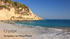  Presentation with summer - Beautiful presentation featuring summer-on-the-beach backdrop and a mint green colored foreground