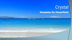  Presentation with summer - Cool new theme with summer-on-the-beach backdrop and a gray colored foreground