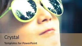  Presentation with smiling kids at summer camp - Amazing slide deck having summer outdoors funny kid wearing backdrop and a lemonade colored foreground