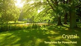  Presentation with hamburg - Cool new slide deck with summer park in hamburg germany backdrop and a tawny brown colored foreground