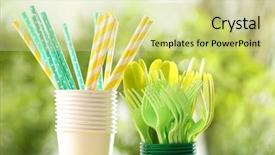  Presentation with plastic - Amazing presentation having summer picnic party - plastic ware on table outdoors backdrop and a soft green colored foreground