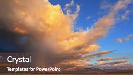  Presentation with rain water - Theme consisting of summer rain incredibly beautiful huge rain cloud lit setting sun storm water jet shine orange cloud hangs over the gravel road background and a tawny brown colored foreground