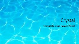  Presentation with water ripple - Slide set having summer resort water ripple background and a light gray colored foreground