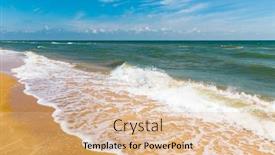  Presentation with sea shore - Slides enhanced with summer-scene-on-sea-shore background and a lemonade colored foreground