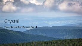  Presentation with trail - Theme enhanced with summer-scenery-of-the-trail background and a light blue colored foreground