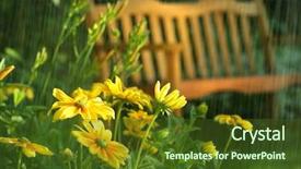  Presentation with april showers - Cool new presentation theme with summer showers in the late backdrop and a tawny brown colored foreground