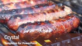  Presentation with sausages - Amazing slide deck having cute girl sleeping in bed and looking at earth planet elements of this image are furnished by nasa backdrop and a ocean colored foreground