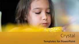  Presentation with high quality - Theme featuring summer-snack-little-boy-sitting background and a gold colored foreground