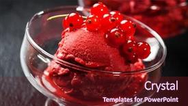  Presentation with fruits - Audience pleasing presentation theme consisting of summer sorbet decorated with fruits backdrop and a tawny brown colored foreground