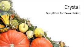  Presentation with dead leaves - PPT layouts enhanced with summer squashes pumpkins and dead background and a  colored foreground